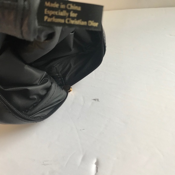 Christian Dior Parfums Zippy Around Cosmetic Bag Makeup Tote Travel Nylon Boxy - Picture 8 of 12